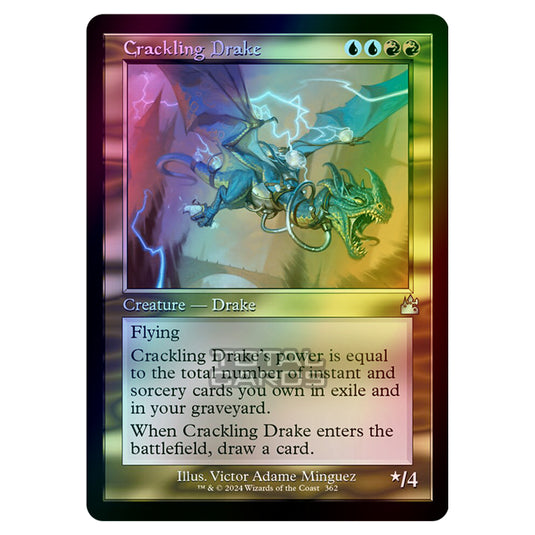 Magic The Gathering - Ravnica Remastered - Crackling Drake - 0362 (Foil)