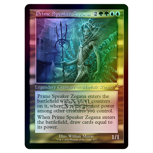 Magic The Gathering - Ravnica Remastered - Prime Speaker Zegana - 0377 (Foil)