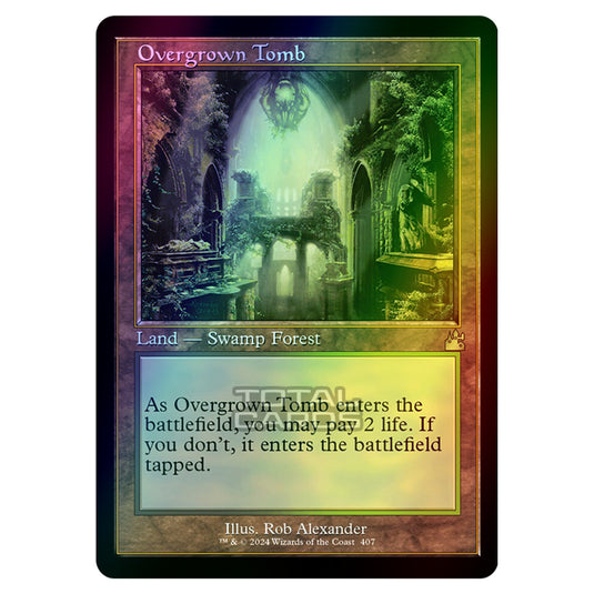 Magic The Gathering - Ravnica Remastered - Overgrown Tomb - 0407 (Foil)