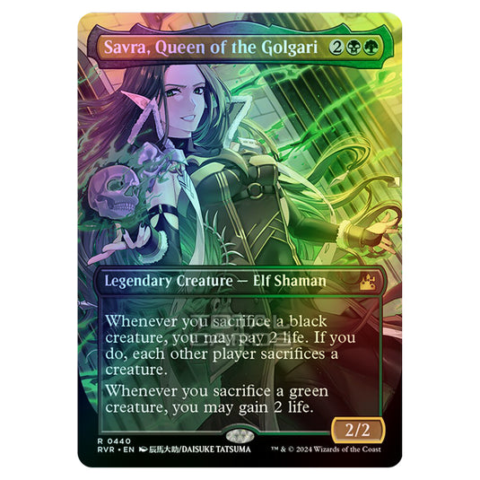 Magic The Gathering - Ravnica Remastered - Savra, Queen of the Golgari - 0440 (Foil)