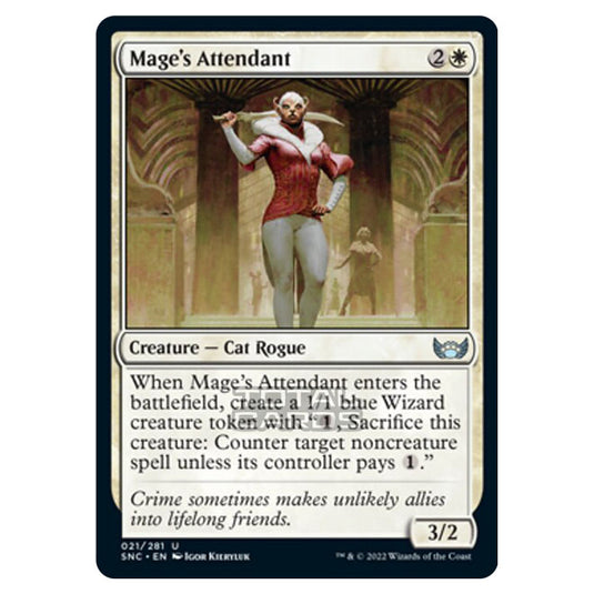 Magic The Gathering - Streets of New Capenna - Mage's Attendant - 21/281
