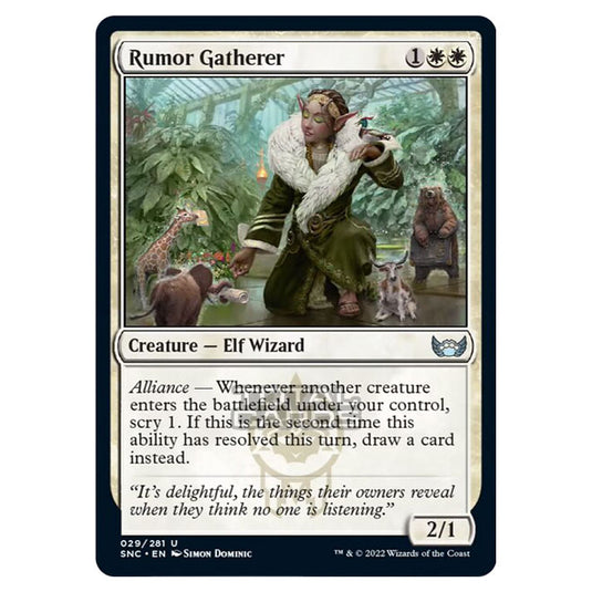 Magic The Gathering - Streets of New Capenna - Rumor Gatherer - 29/281