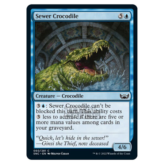 Magic The Gathering - Streets of New Capenna - Sewer Crocodile - 60/281