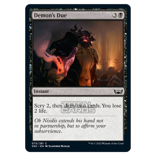 Magic The Gathering - Streets of New Capenna - Demon's Due - 75/281