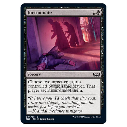 Magic The Gathering - Streets of New Capenna - Incriminate - 84/281