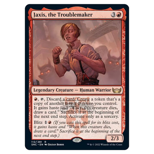 Magic The Gathering - Streets of New Capenna - Jaxis, the Troublemaker - 112/281