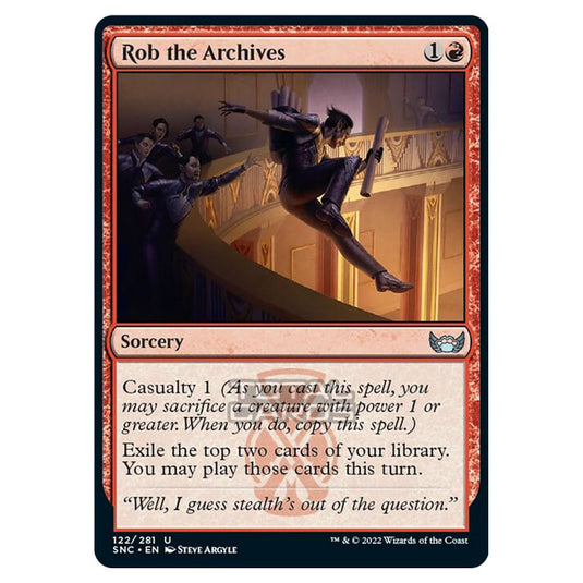 Magic The Gathering - Streets of New Capenna - Rob the Archives - 122/281