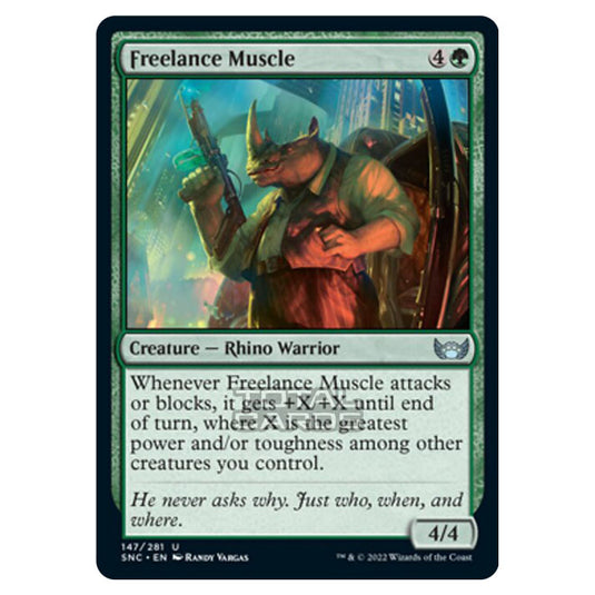 Magic The Gathering - Streets of New Capenna - Freelance Muscle - 147/281