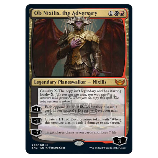 Magic The Gathering - Streets of New Capenna - Ob Nixilis, the Adversary - 206/281