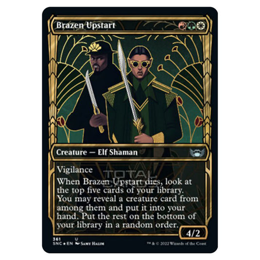 Magic The Gathering - Streets of New Capenna - Brazen Upstart - 361/281 (Guilded Foil)