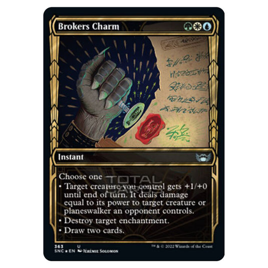 Magic The Gathering - Streets of New Capenna - Brokers Charm - 363/281 (Guilded Foil)