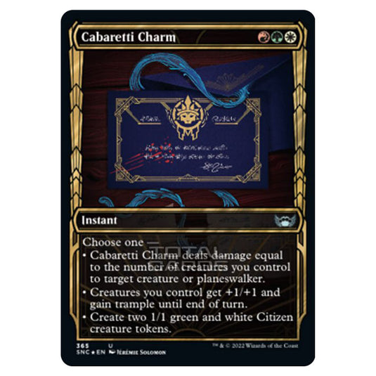 Magic The Gathering - Streets of New Capenna - Cabaretti Charm - 365/281 (Guilded Foil)