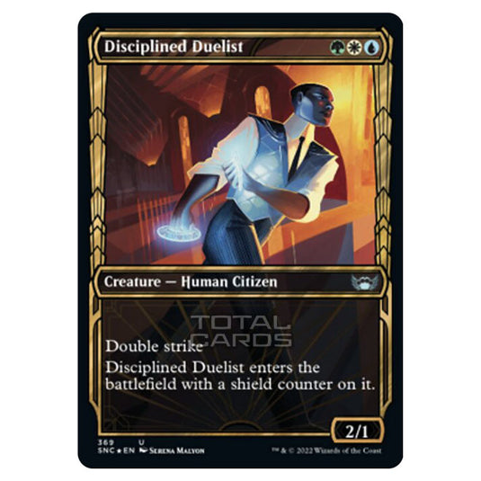 Magic The Gathering - Streets of New Capenna - Disciplined Duelist - 369/281 (Guilded Foil)