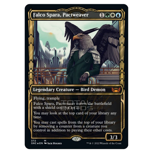 Magic The Gathering - Streets of New Capenna - Falco Spara, Pactweaver - 372/281 (Guilded Foil)