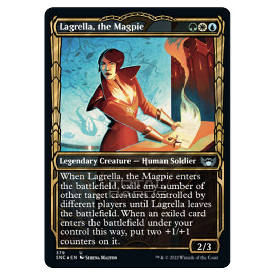 Magic The Gathering - Streets of New Capenna - Lagrella, the Magpie - 379/281 (Guilded Foil)