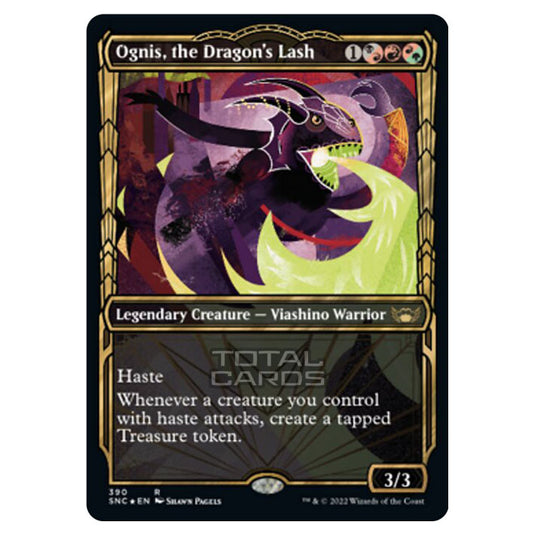 Magic The Gathering - Streets of New Capenna - Ognis, the Dragon's Lash - 390/281 (Guilded Foil)