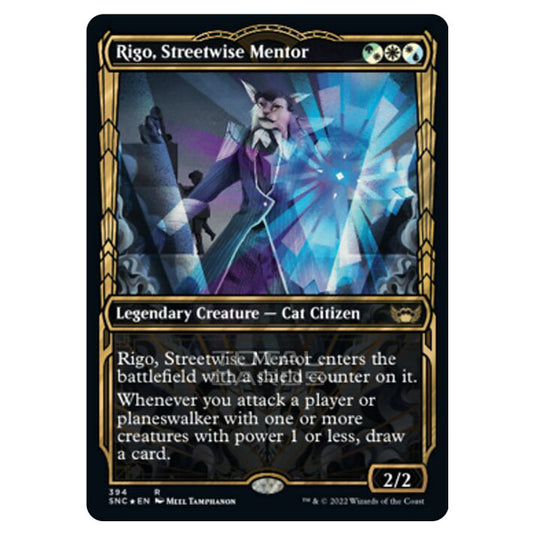 Magic The Gathering - Streets of New Capenna - Rigo, Streetwise Mentor - 394/281 (Guilded Foil)