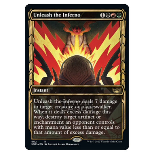 Magic The Gathering - Streets of New Capenna - Unleash the Inferno - 402/281 (Guilded Foil)