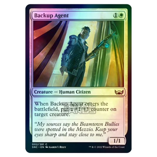 Magic The Gathering - Streets of New Capenna - Backup Agent - 2/281 (Foil)