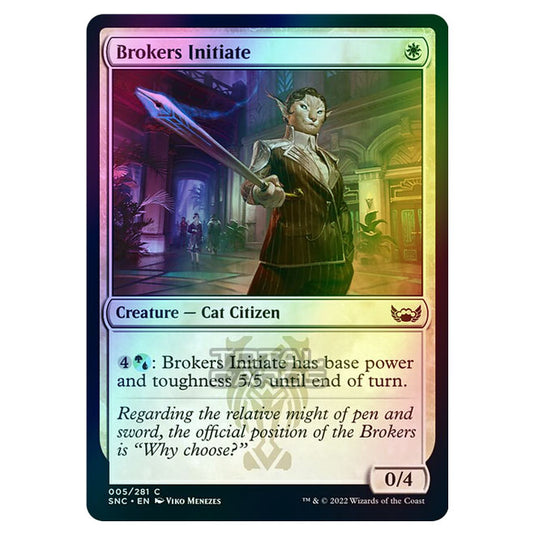 Magic The Gathering - Streets of New Capenna - Brokers Initiate - 5/281 (Foil)