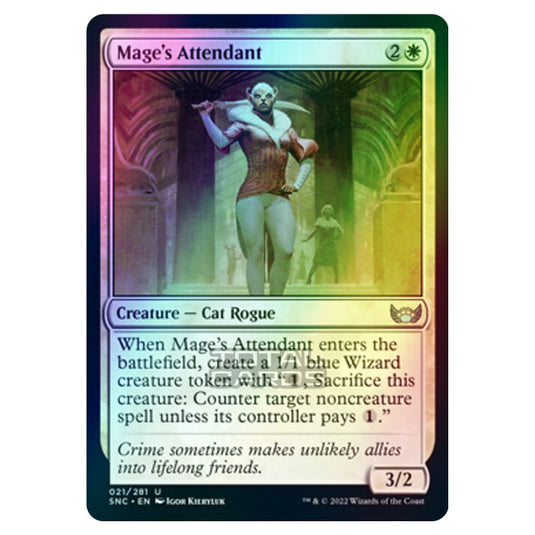 Magic The Gathering - Streets of New Capenna - Mage's Attendant - 21/281 (Foil)