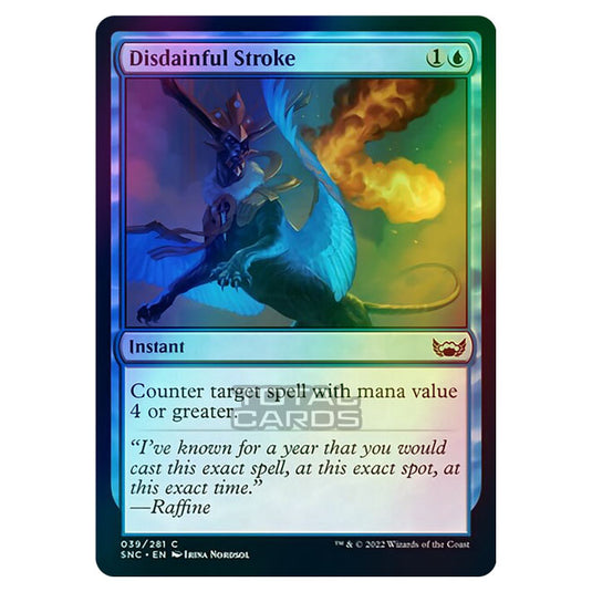 Magic The Gathering - Streets of New Capenna - Disdainful Stroke - 39/281 (Foil)