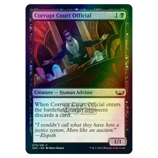 Magic The Gathering - Streets of New Capenna - Corrupt Court Official - 70/281 (Foil)