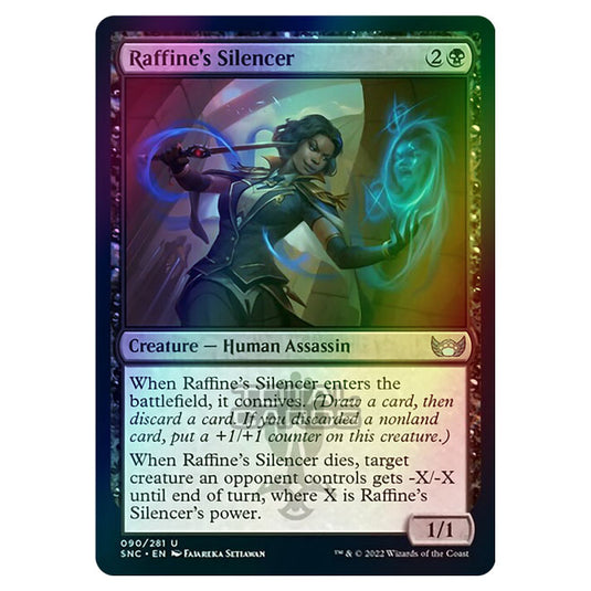 Magic The Gathering - Streets of New Capenna - Raffine's Silencer - 90/281 (Foil)