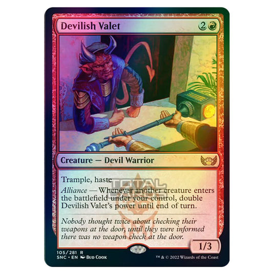 Magic The Gathering - Streets of New Capenna - Devilish Valet - 105/281 (Foil)