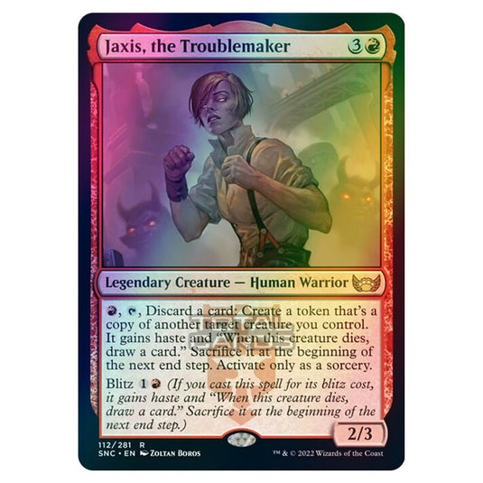 Magic The Gathering - Streets of New Capenna - Jaxis, the Troublemaker - 112/281 (Foil)