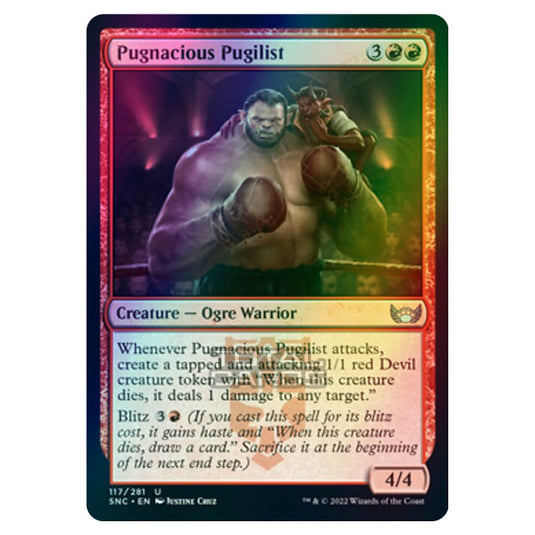 Magic The Gathering - Streets of New Capenna - Pugnacious Pugilist - 117/281 (Foil)