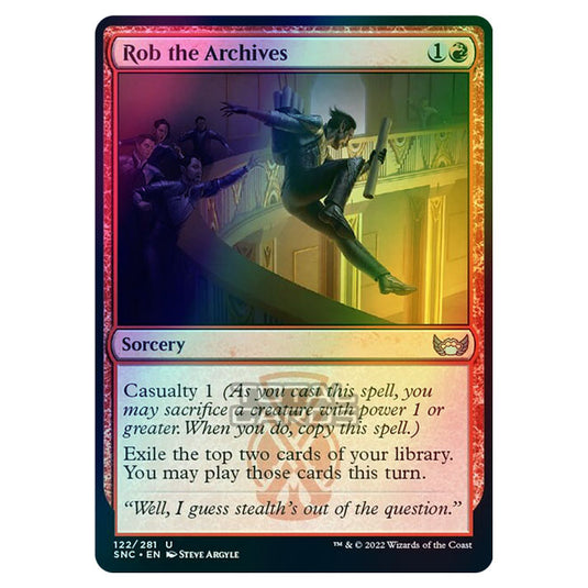 Magic The Gathering - Streets of New Capenna - Rob the Archives - 122/281 (Foil)