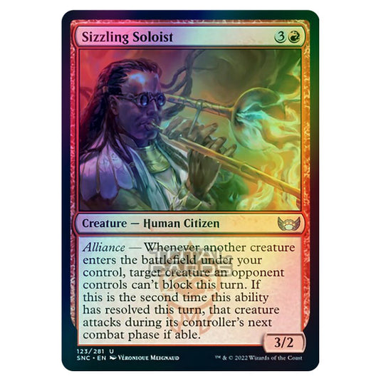 Magic The Gathering - Streets of New Capenna - Sizzling Soloist - 123/281 (Foil)