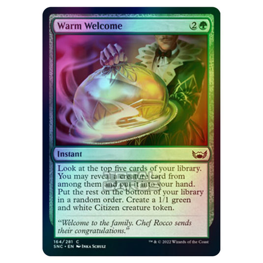 Magic The Gathering - Streets of New Capenna - Warm Welcome - 164/281 Magic The Gathering - Streets of New Capenna - Warm Welcome - 164/281