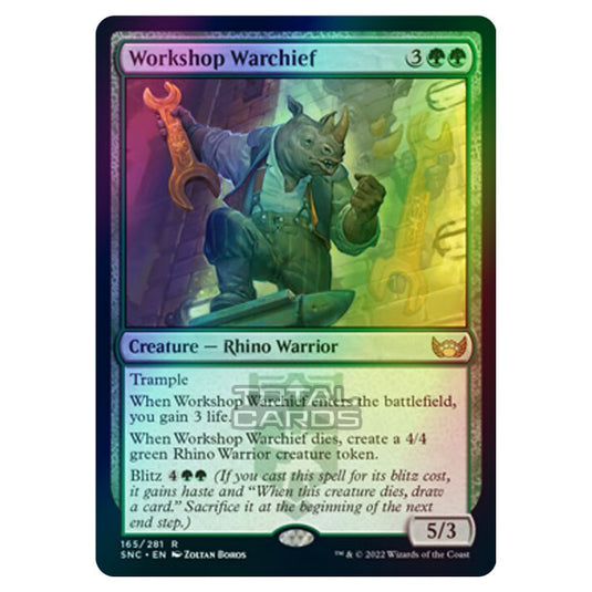 Magic The Gathering - Streets of New Capenna - Workshop Warchief - 165/281 (Foil)