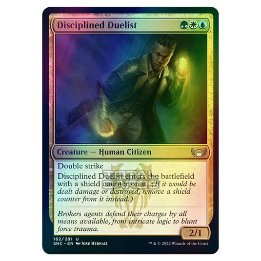 Magic The Gathering - Streets of New Capenna - Disciplined Duelist - 182/281 (Foil)