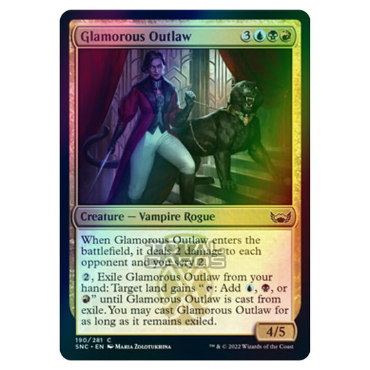 Magic The Gathering - Streets of New Capenna - Glamorous Outlaw - 190/281 (Foil)