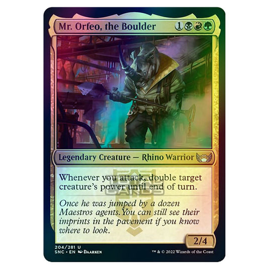 Magic The Gathering - Streets of New Capenna - Mr. Orfeo, the Boulder - 204/281 (Foil)