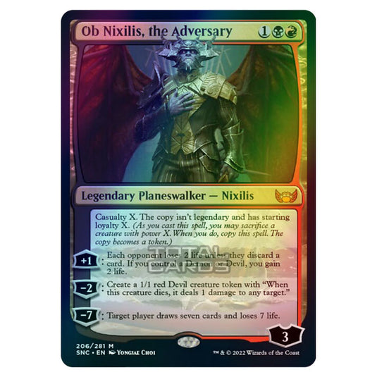 Magic The Gathering - Streets of New Capenna - Ob Nixilis, the Adversary - 206/281 (Foil)