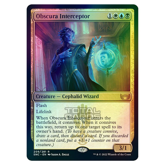 Magic The Gathering - Streets of New Capenna - Obscura Interceptor - 209/281 (Foil)