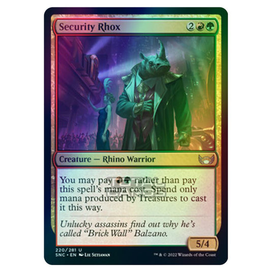 Magic The Gathering - Streets of New Capenna - Security Rhox - 220/281 (Foil)