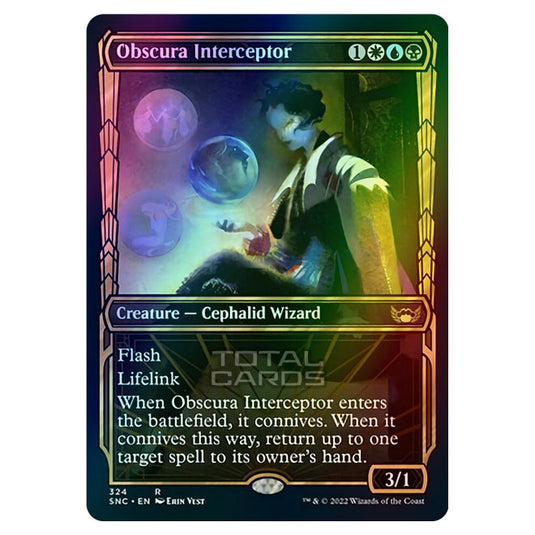 Magic The Gathering - Streets of New Capenna - Obscura Interceptor - 324/281 (Foil)