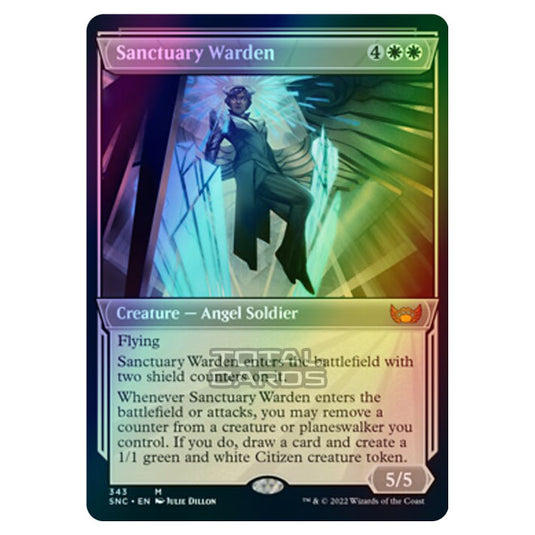 Magic The Gathering - Streets of New Capenna - Sanctuary Warden - 343/281 (Foil)