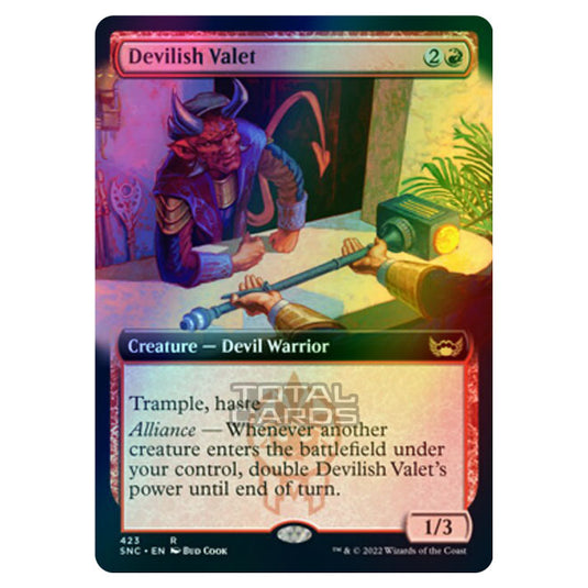 Magic The Gathering - Streets of New Capenna - Devilish Valet - 423/281 (Foil)