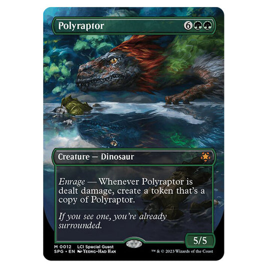 Polyraptor 0012 card from the Magic The Gathering set The Lost Caverns of Ixalan - Special Guests