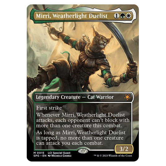 Mirri, Weatherlight Duelist 0015 card from the Magic The Gathering set The Lost Caverns of Ixalan - Special Guests