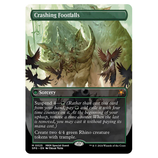 Crashing Footfalls 0025 card from the Magic The Gathering set Murders at Karlov Manor - Special Guests