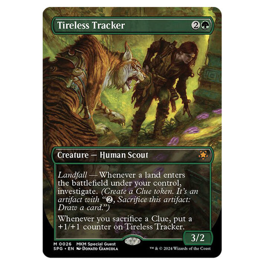 Tireless Tracker 0026 card from the Magic The Gathering set Murders at Karlov Manor - Special Guests