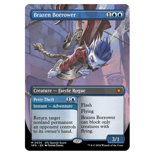 Brazen Borrower // Petty Theft 0030 card from the Magic The Gathering set Outlaws of Thunder Junction - Special Guests