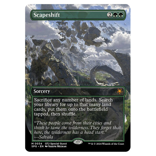 Scapeshift 0034 card from the Magic The Gathering set Outlaws of Thunder Junction - Special Guests